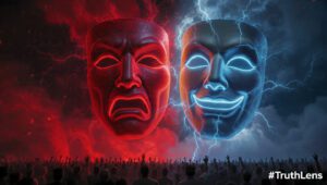 भारतीय-राजनीति-में-गुस्सा-क्यों-पैदा-किया-जाता-है-–-Fear-vs-Hope-politics-का-प्रतीकात्मक-चित्रण