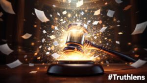 दिल्ली-शराब-नीति-मामला-2026-में-कोर्ट-के-फैसले-और-न्याय-के-प्रतीक-का-3D-दृश्य